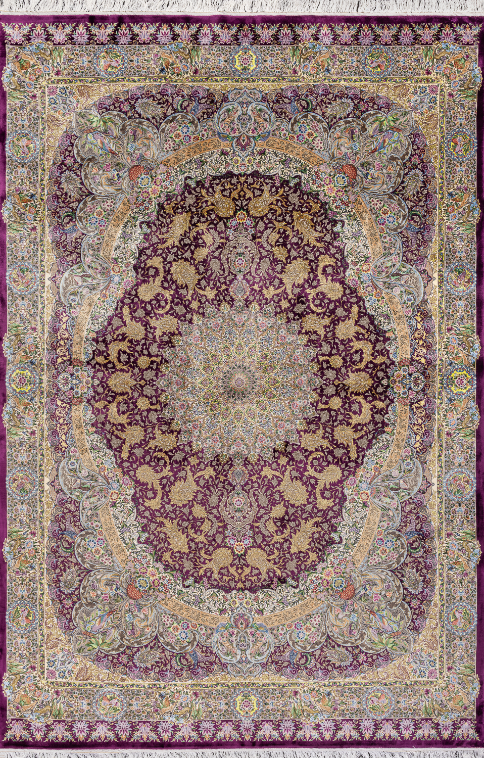 Иранский ковер из шерсти и шёлка «MASTERPIECE WOOL AND SILK» 018-24-460-DMAGENTA