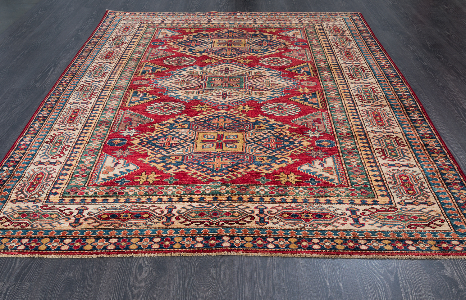 Пакистанский ковер из шерсти «KAZAK CLASSIC» RED-IVR(184X241)
