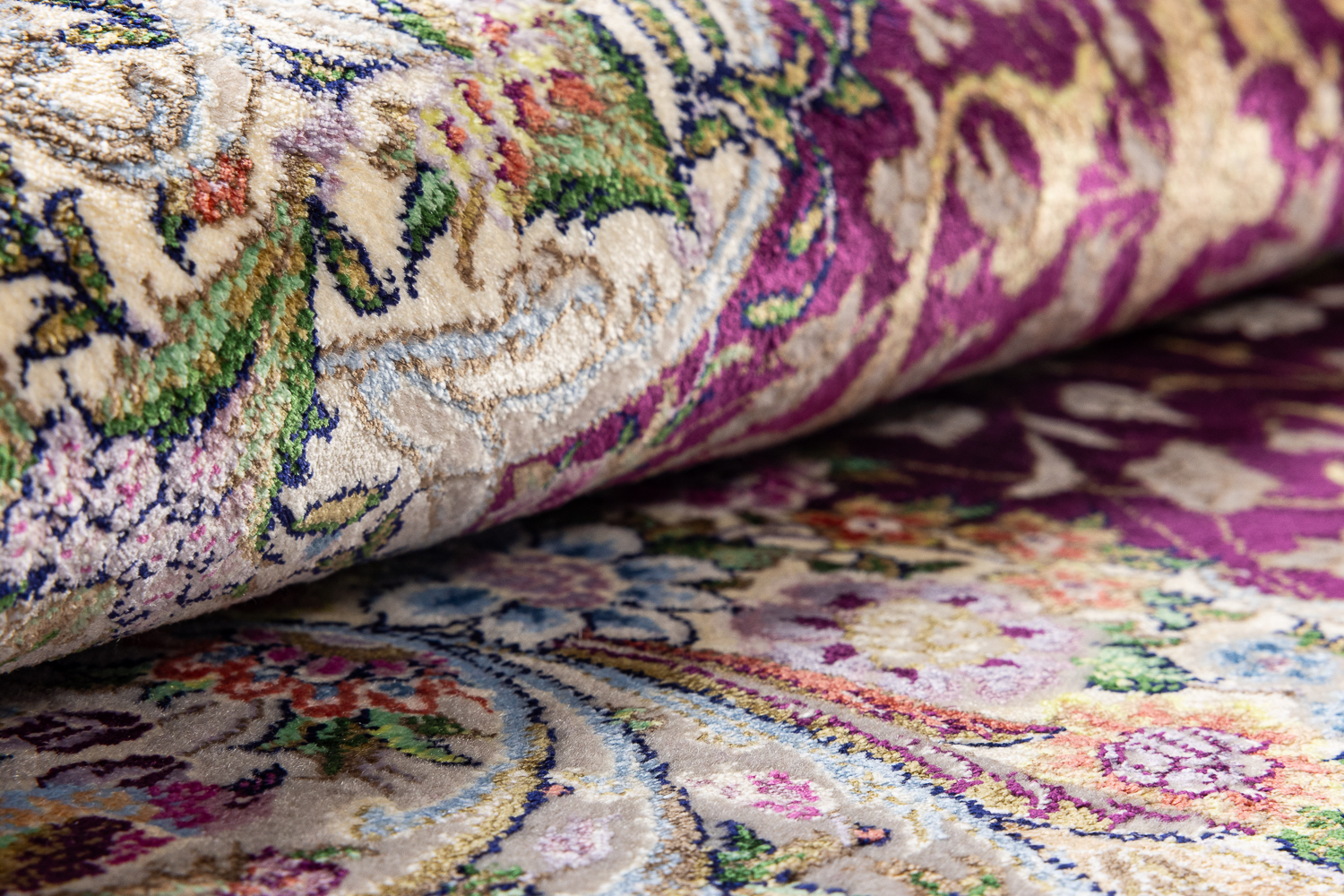 Иранский ковер из шерсти и шёлка «MASTERPIECE WOOL AND SILK» 018-24-460-DMAGENTA