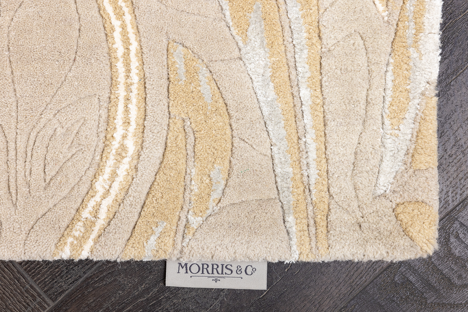 Индийский ковер из шерсти «MORRIS & CO» Pure Pimpernel Linen 028701