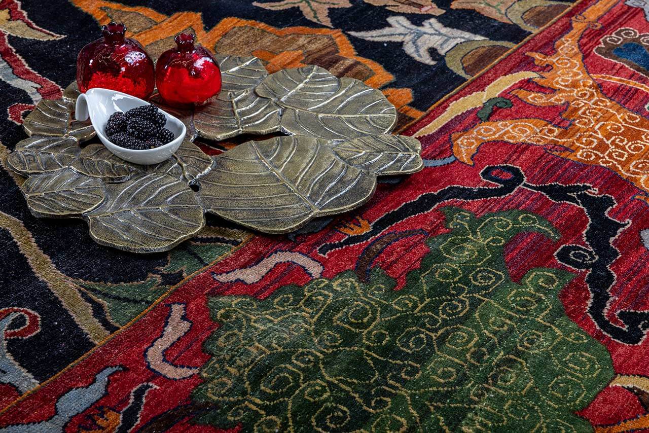 Красные ковры в интерьере