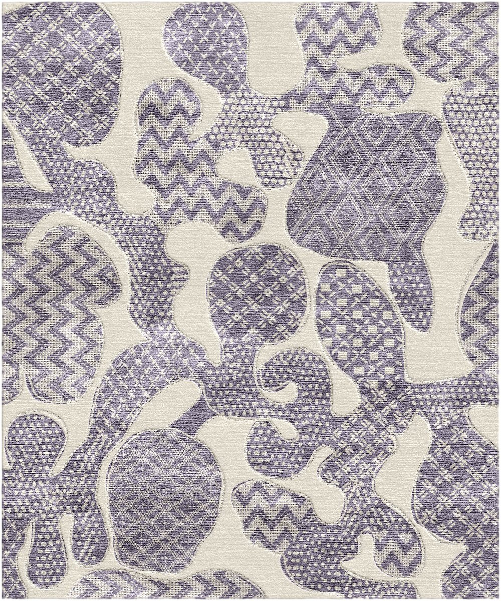 Индийский ковер из арт-шёлка и шерсти «Art de Vivre by DETALI» design Inessa Koroleva «SPIS SPRING»