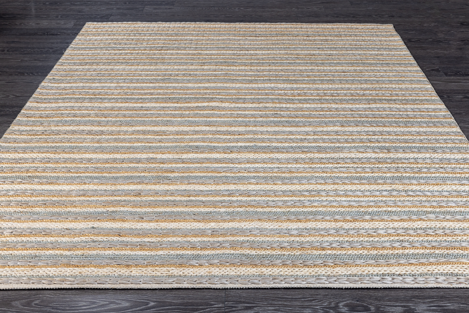Индийский ковер из джута «JUTE MODERN» NATURAL-SILVER