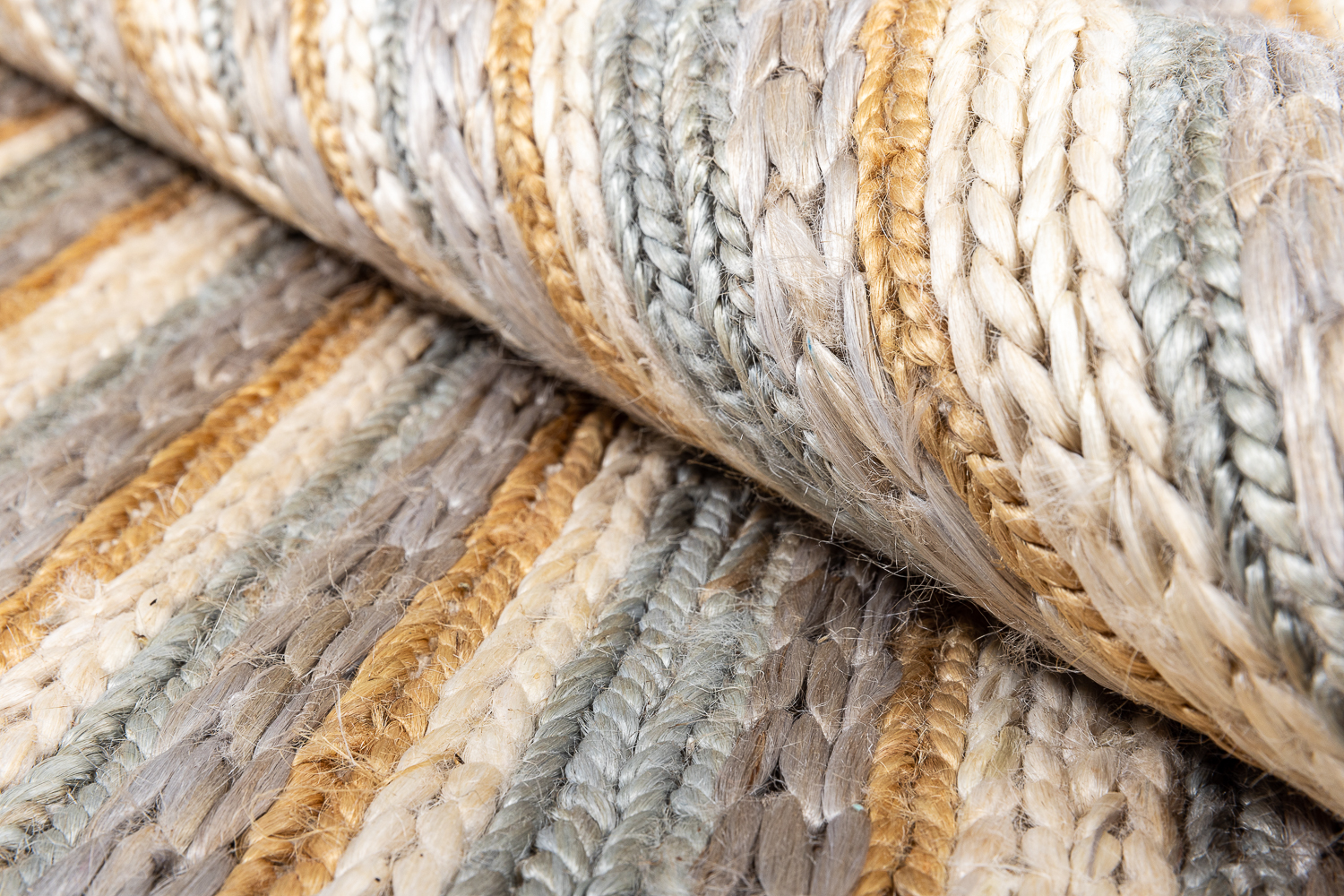 Индийский ковер из джута «JUTE MODERN» NATURAL-SILVER