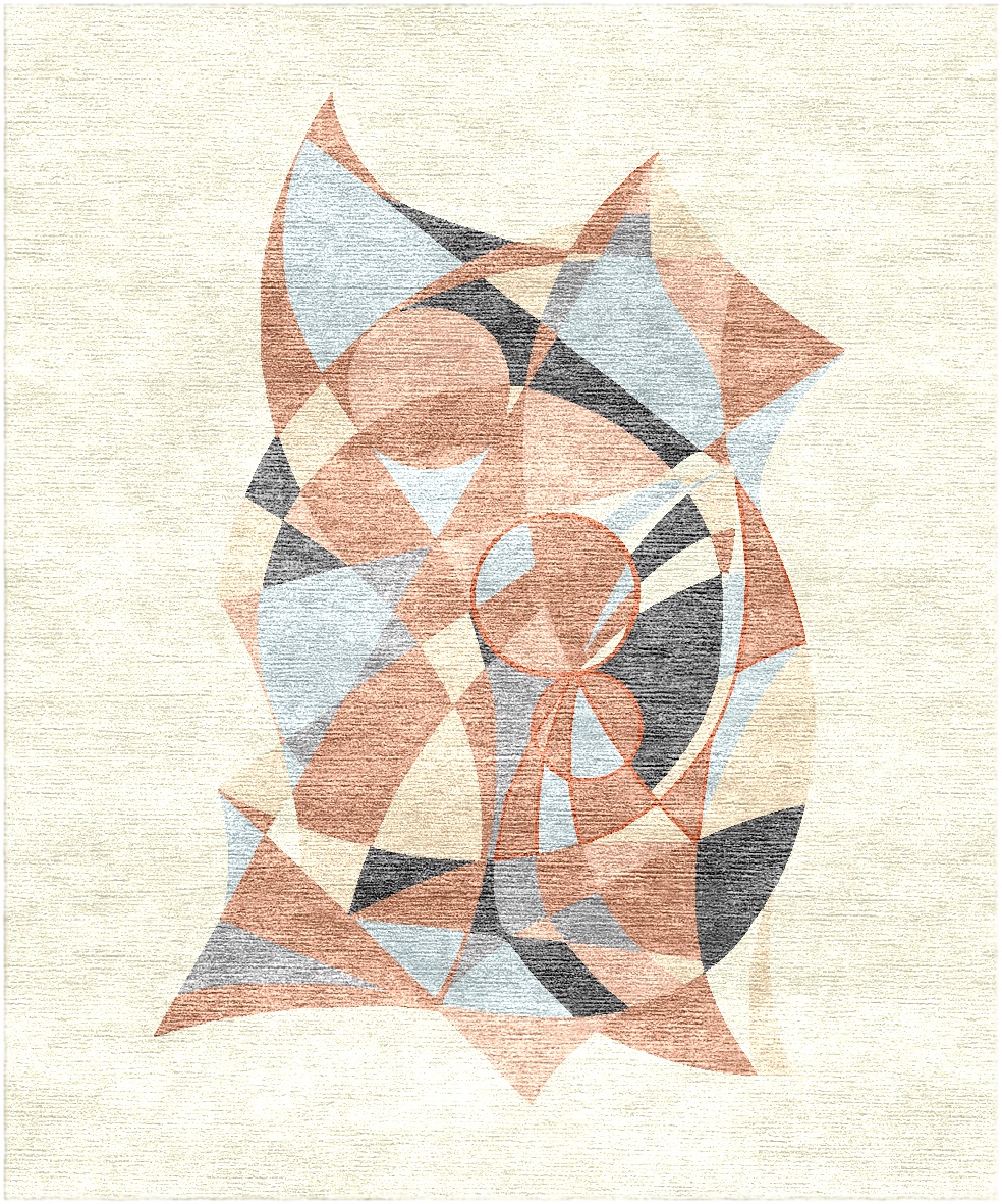 Индийский ковер из арт-шёлка и шерсти «Art de Vivre by DETALI» design Ksenia Skorogod  «CARELESSNESS»