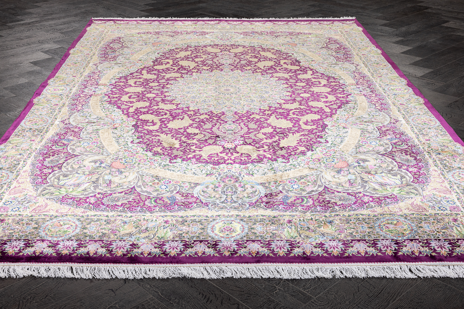 Иранский ковер из шерсти и шёлка «MASTERPIECE WOOL AND SILK» 018-24-460-DMAGENTA