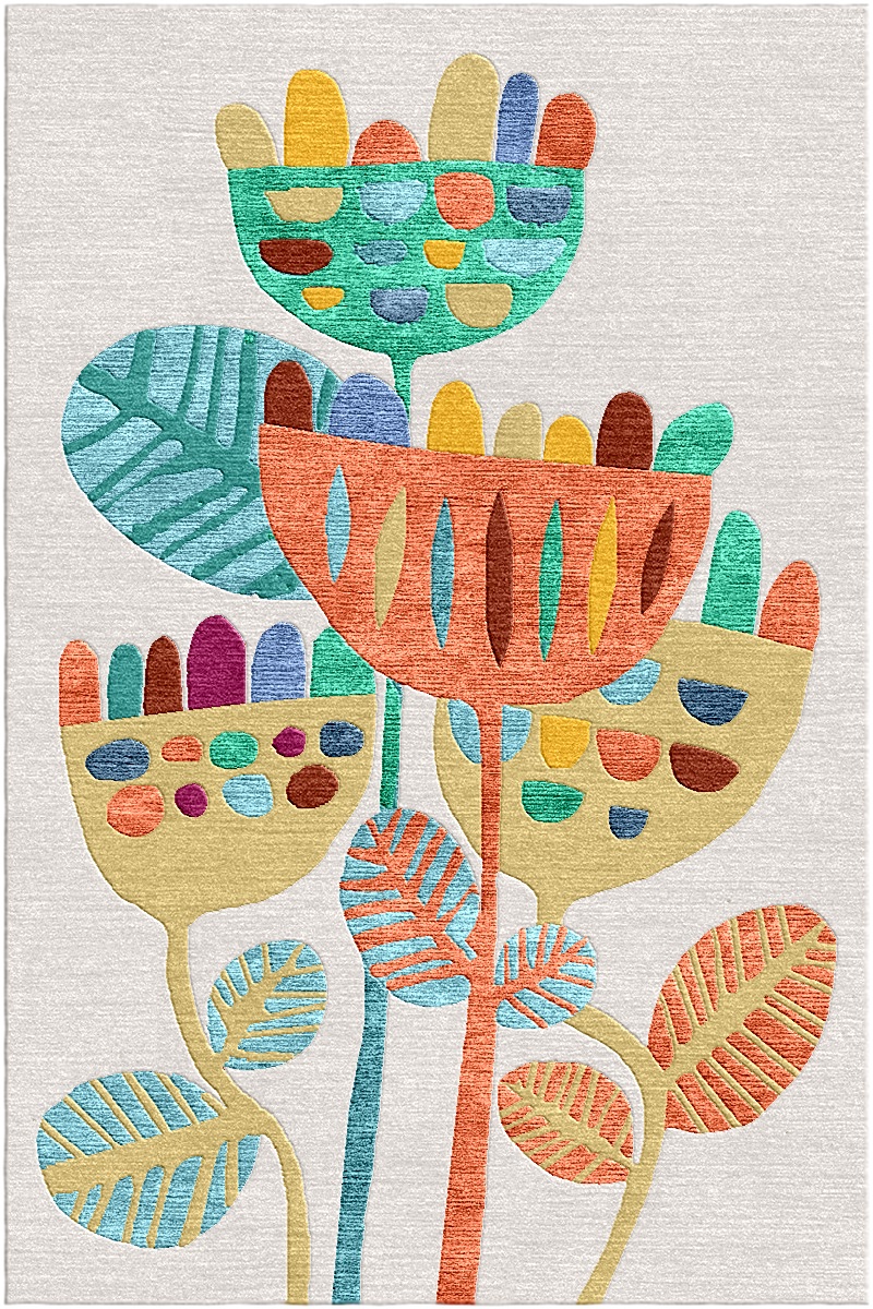 Индийский ковер из арт-шёлка и шерсти «ART DE VIVRE KIDS» Kids rugs Cod.06