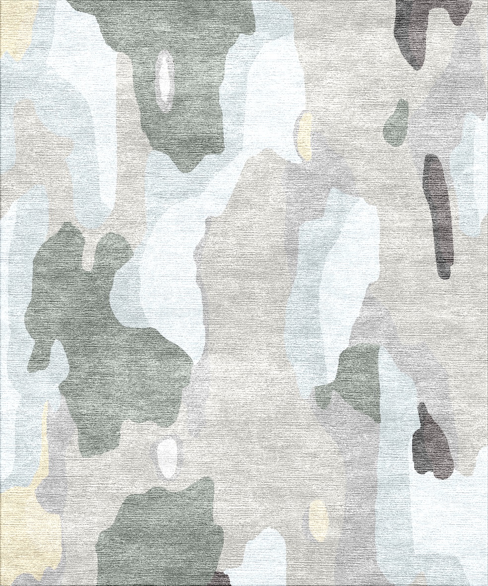 Индийский ковер из арт-шёлка «Art de Vivre by DETALI» design Maria Makarova «PALE GREEN»