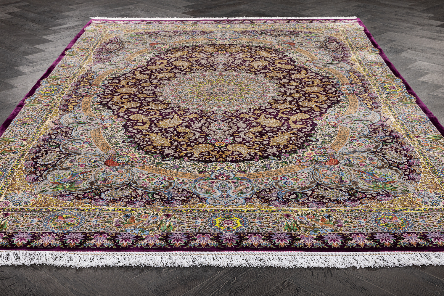 Иранский ковер из шерсти и шёлка «MASTERPIECE WOOL AND SILK» 018-24-460-DMAGENTA