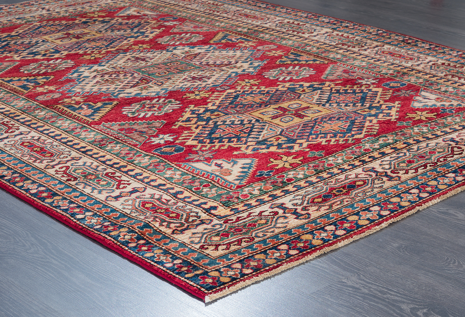 Пакистанский ковер из шерсти «KAZAK CLASSIC» RED-IVR(184X241)