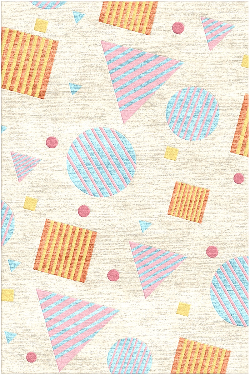 Индийский ковер из арт-шёлка и шерсти «ART DE VIVRE KIDS» Kids rugs Cod.12