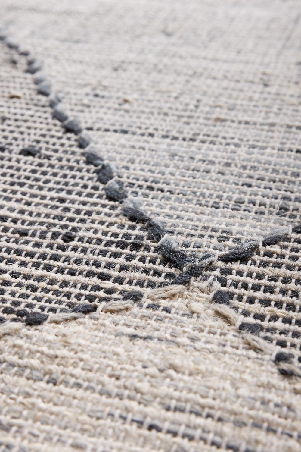 Индийский ковер из джута «MODERN KILIM» NATURAL-AQUA