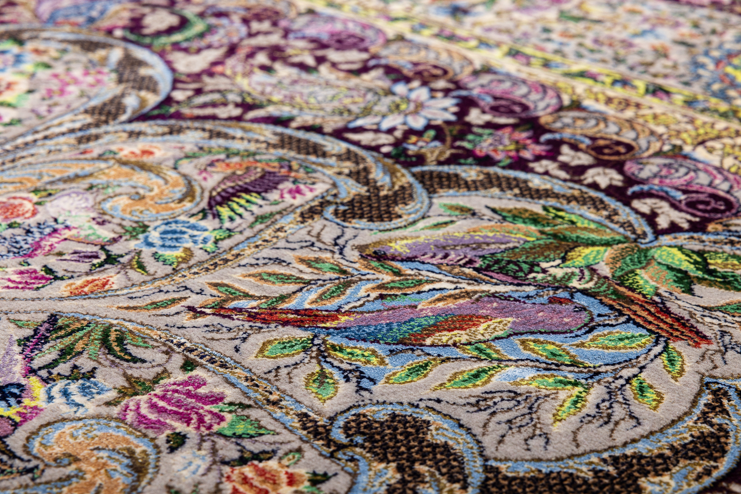 Иранский ковер из шерсти и шёлка «MASTERPIECE WOOL AND SILK» 018-24-460-DMAGENTA