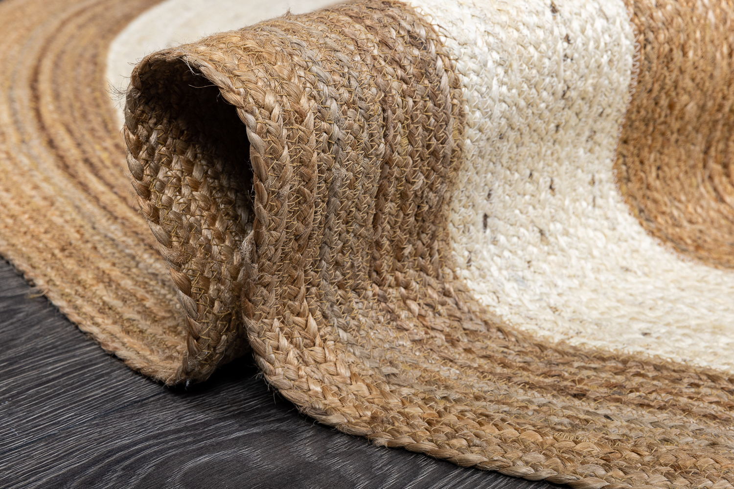 Индийский ковер из джута «JUTE» NAT-CHAMP(Round)