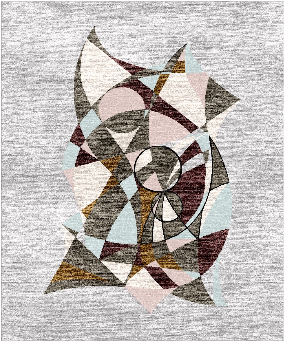Индийский ковер из арт-шёлка и шерсти «Art de Vivre by DETALI» design Ksenia Skorogod «DETERMINATION»