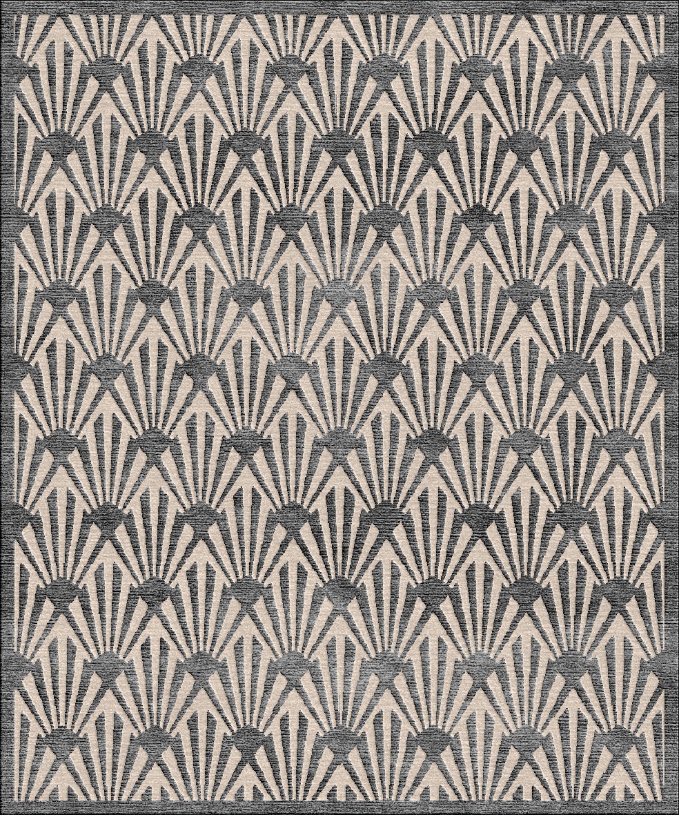 Индийский ковер из арт-шёлка и шерсти «ART DE VIVRE ART DECO» Art Deco Cod.01