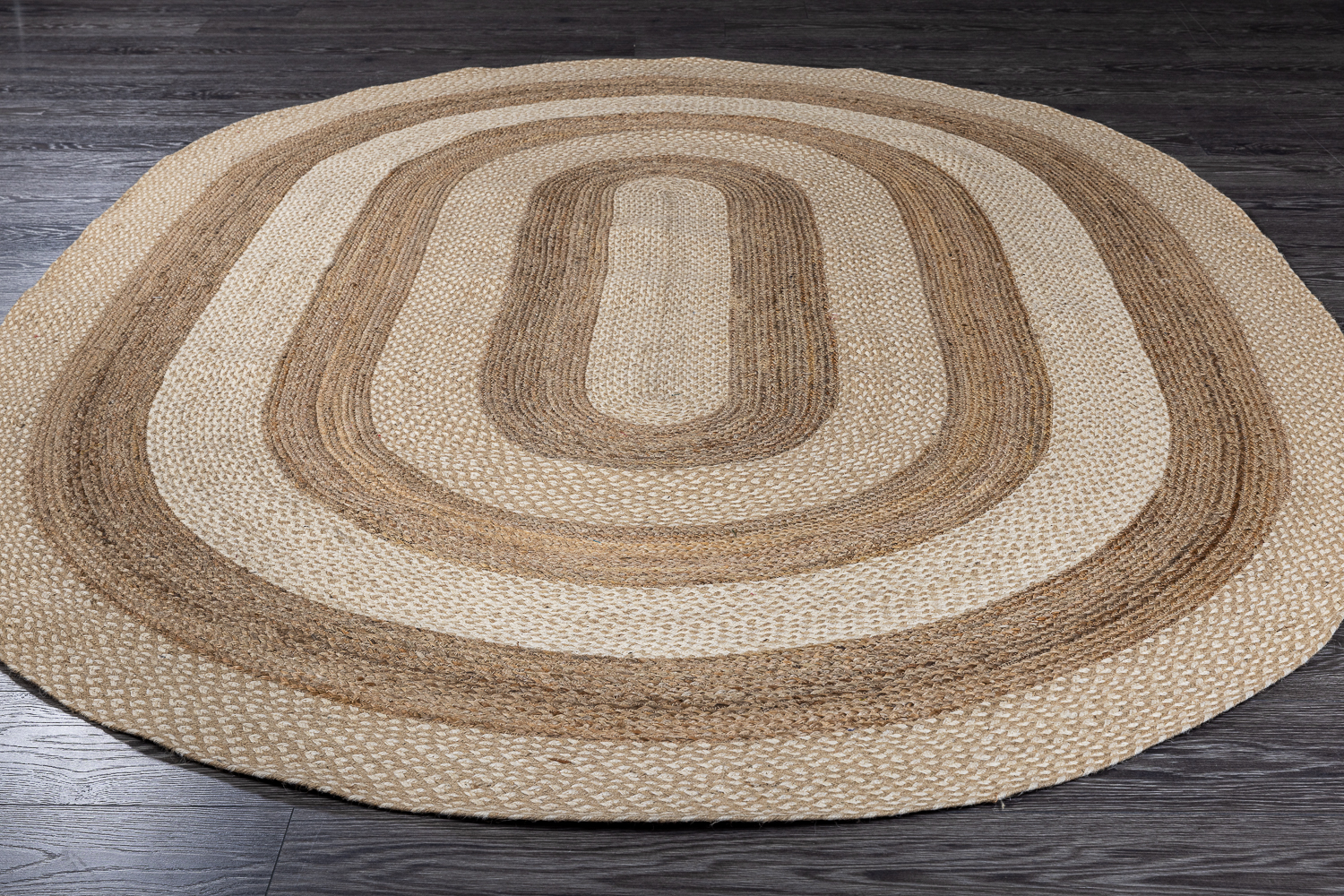 Индийский ковер из джута «JUTE» NAT-BEIGE(Oval)