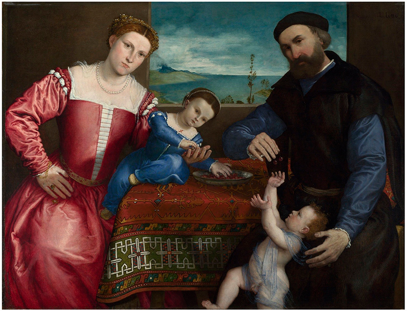 Портрет Джованни делла Вольта с женой и детьми.