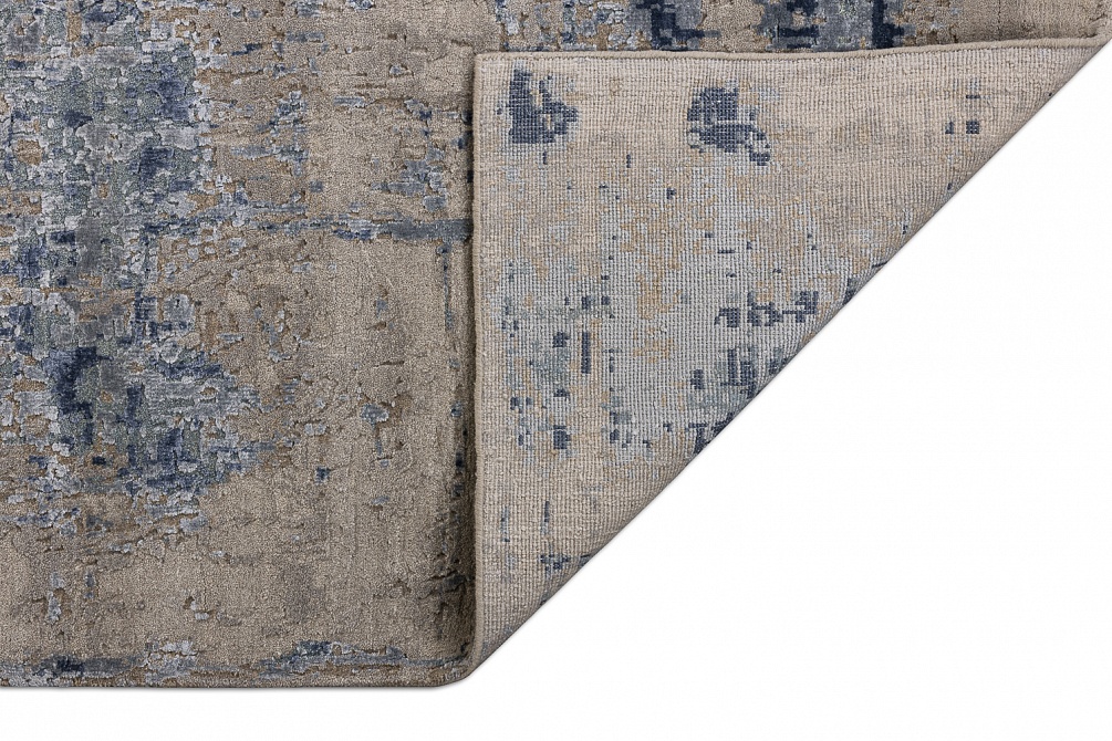 Индийский ковер из шерсти и бамбукового шёлка «UVENUTI» LRB1545-C.GREY-B.MIRAGE