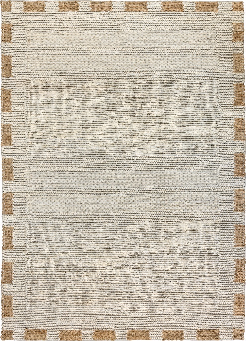 Индийский ковер из джута «JUTE MODERN» ZA581-N.WHITE
