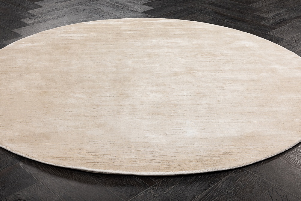 Индийский ковер из шёлка «SILK VEIL» PLAIN-G099(Round)