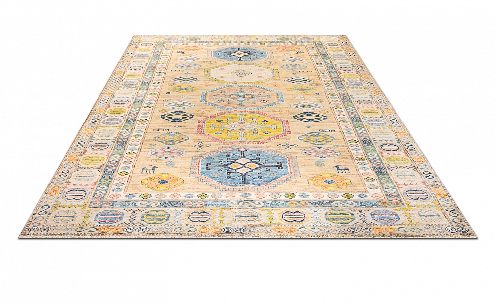 Пакистанский ковер из шерсти «KAZAK ROYAL» BROWN-BROWN(169x240)