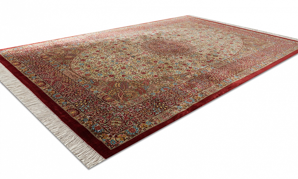 Иранский ковер из шёлка «QOM» 10-324/S-IR 2