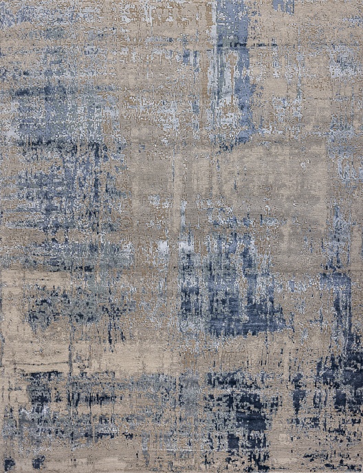 Индийский ковер из шерсти и бамбукового шёлка «UVENUTI» LRB1545-C.GREY-B.MIRAGE