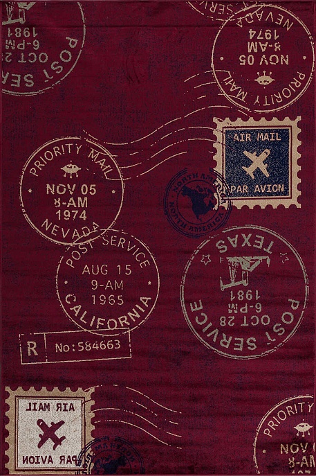 Бельгийский ковер из синтетики «ISPHAHAN» 84009-RED