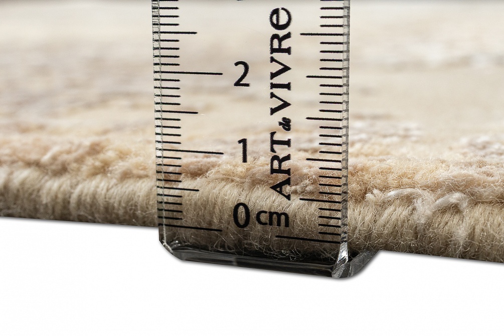 Индийский ковер из арт-шёлка и шерсти «SAN FRANCISCO» GOLD-LINES-1-BLACK