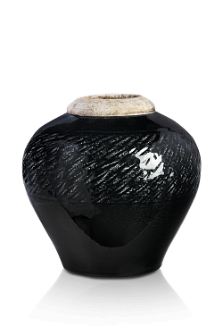 Ваза керамическая "Зазу" чёрная