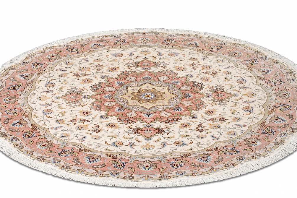 Иранский ковер из шерсти и шёлка «TABRIZ 40» 7-392-IR(Round) 2