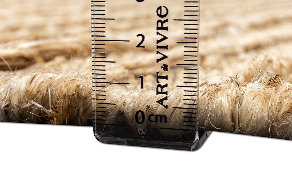 Индийский ковер из джута «JUTE MODERN» CHAMPAGNE-MARINE-2(Round) 7