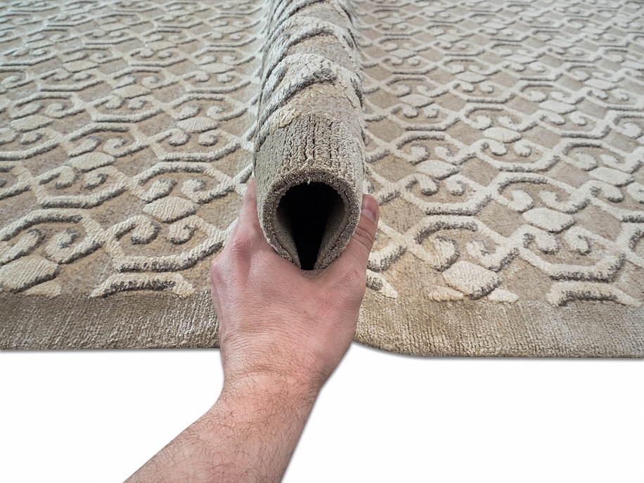 Непальский ковер из шерсти и шёлка «ART DECO RUGS» CASABLANCA#90051(90349) 7