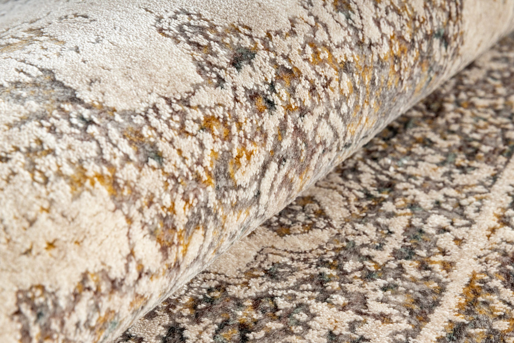 Турецкий ковёр из эвкалиптового шёлка и акрила «EXCELLENCE» 9059L-BEJ-GRY-MH