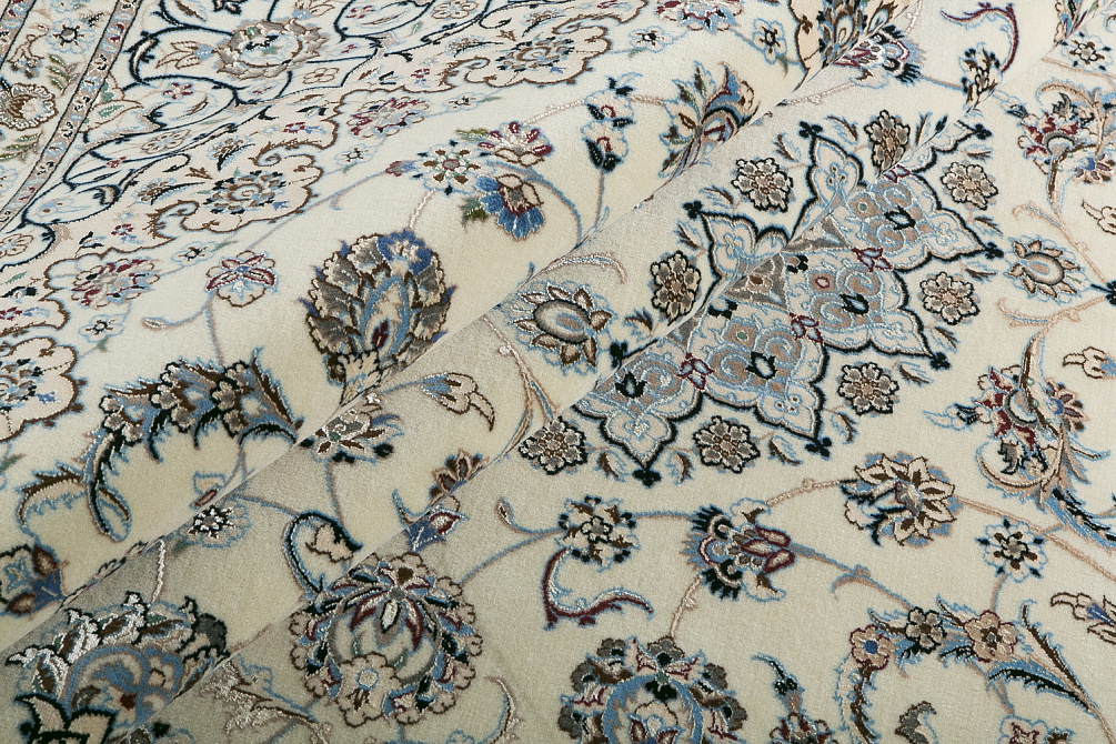 Иранский ковёр из шерсти и шёлка «NAIN 6LA» 14-126-IR