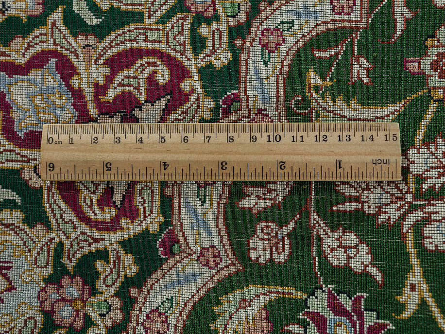 Иранский ковёр из шёлка «QUM MM IR» 14-112-IR NOORI(Oval)
