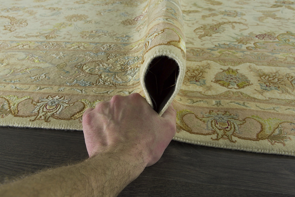 Иранский ковёр из шерсти и шёлка «TABRIZ-FLORAL» 801-4018-IR