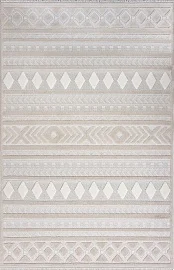 Турецкий ковер из полиэстера и хлопка «ALMOND» A010A-CREAM 1