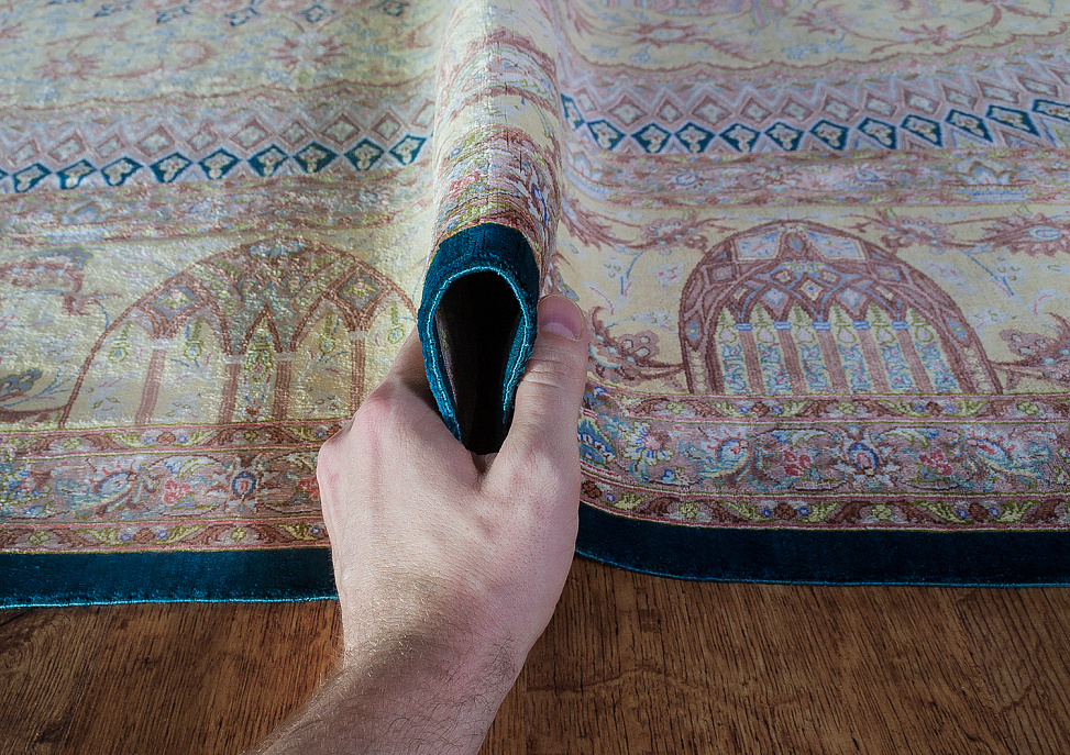 Иранский ковёр из шёлка «QOM» 9-461-IR