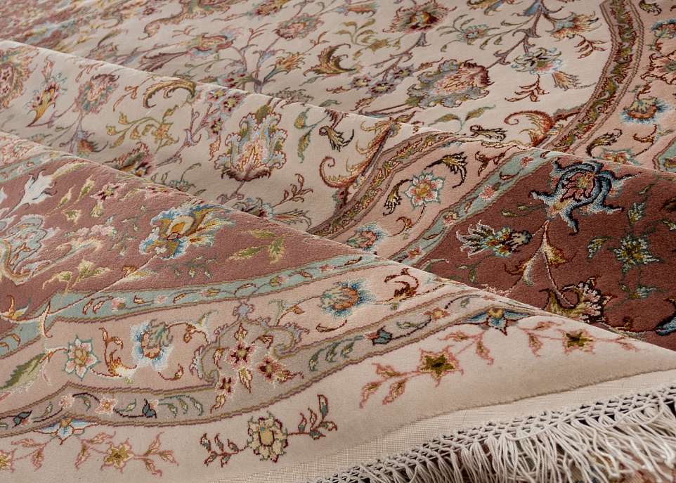 Иранский ковер из шерсти и шёлка «TABRIZ 40» 14-01-IR(Round) 5