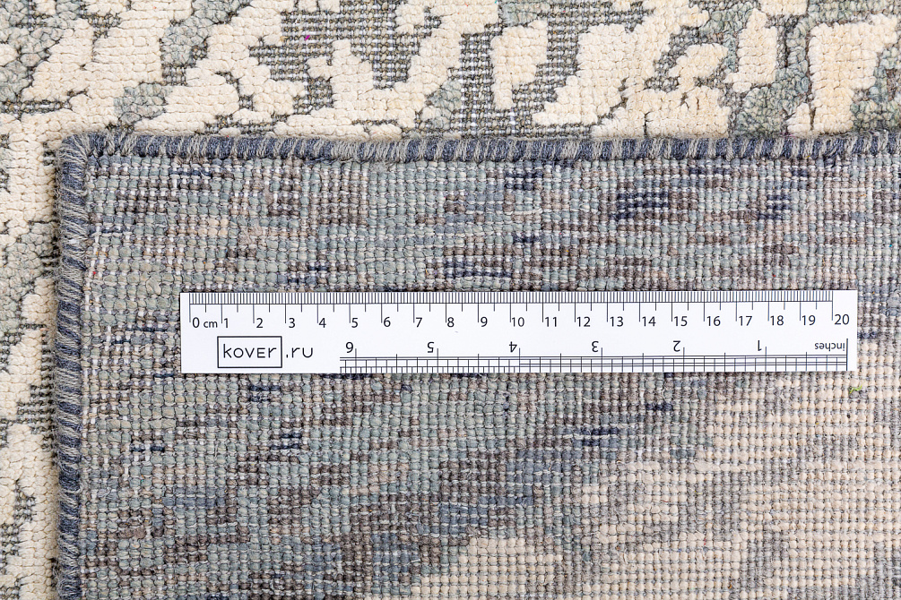 Индийский ковер из шёлка и шерсти «WEST HOLLYWOOD» M93-GREY