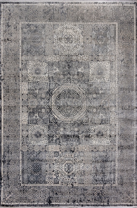 Турецкий ковер из эвкалиптового шёлка и акрила «VERSAİLLES PALACE» 8522A-ANT-LGRY 1