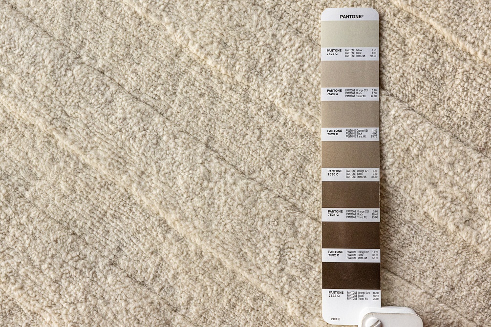 Индийский ковер из альпаки «BLANC DE BLANCS» STRIPES-IVORY