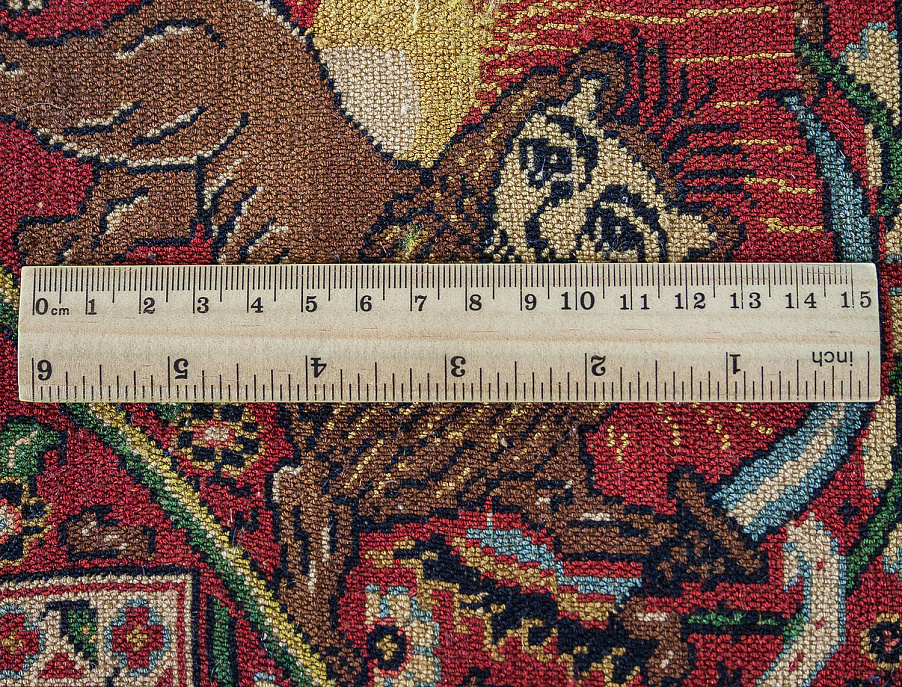 Иранский ковер из шерсти и шёлка «SENEH» 11-179-IR