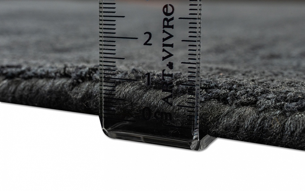 Индийский ковер из арт-шёлка «CROSS SPEСIAL» D110-CHARCOAL-BLACK