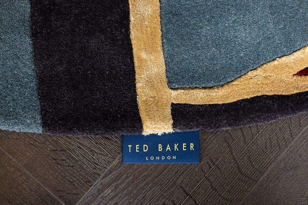 Индийский ковер из шерсти и арт-шёлка «TED BAKER» Sahara Burgundy 56105(Round)