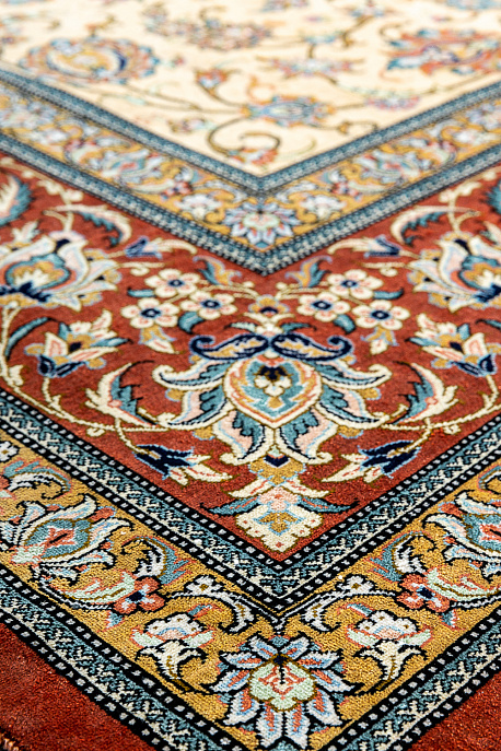 Иранский ковёр из шёлка «QOM» 9-164-IR
