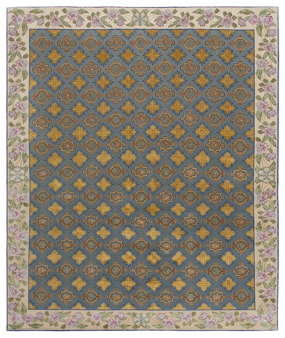 Непальский ковер из шерсти и шёлка «ART RUGS» GRASSE(38-OP2)-(90081) 1