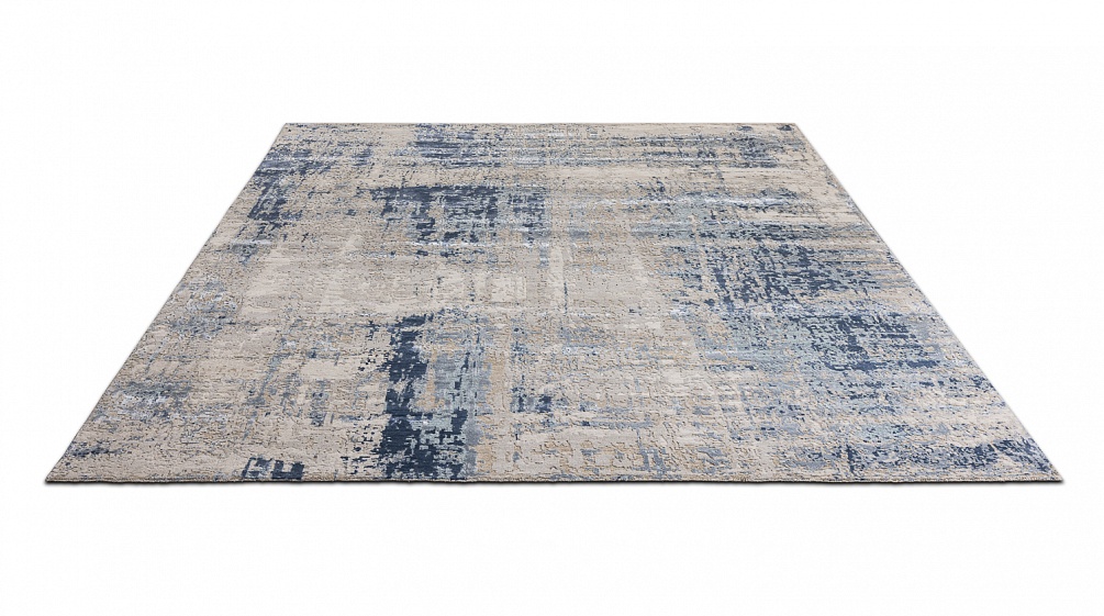 Индийский ковер из шерсти и бамбукового шёлка «UVENUTI» LRB1545-C.GREY-B.MIRAGE